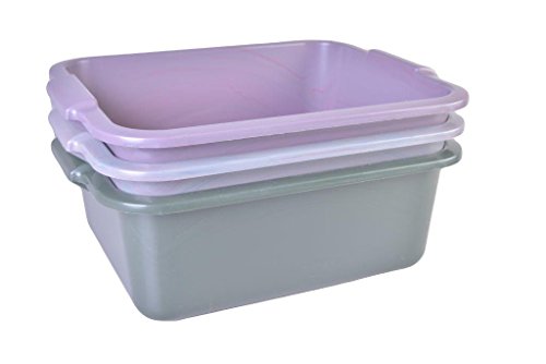 Schüssel 11 L Recycling mit Griff Allzweckschüssel Spülschüssel Plastikschüssel Fußwanne Wanne – Farben variieren – Farbverlauf möglich - 2