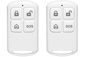 Clouree Controles remotos para Sistema de Alarma de Seguridad en el hogar, Controles remotos inalámbricos (Paquete de 2)