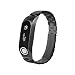 Produktbild Saingace(TM) Armband für Tomtom Touch Edelstahl Metall Uhrenarmband Ersatz Uhr Armband Schnellspanner Armbänder Kompatibel Tomtom Touch (Schwarz)