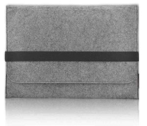 Hostey Macbook 13.3 Zoll Filz Sleeve Hülle Ultrabook Laptop Tasche für Apple Macbook Air 13 und vieles mehr [Größe: 13.3" Zoll, Farbe: Grau]