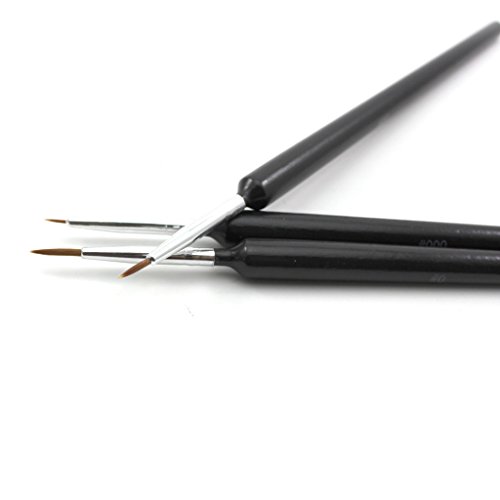 3pcs Dotting Painting Manicure Polish Home Nail Art Brush Carving Pen Accessory