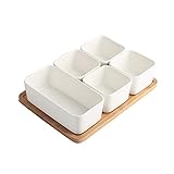 Perfecto para servir aperitivos o platos laterales como verduras, frutas, salsas, salchichas, nueces, alas de pollo y más;
