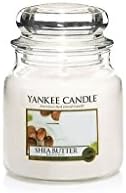 Aroma candle in the glass medium (burning 65-90 h, 411 g), Collection "DUFT SHEA BUTTER", multicolor (DUFT powered by CRISTALICA)