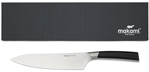 makami Master Chefmesser – extrascharfes massives Kochmesser mit Griff aus Edelstahl in edler Geschenkverpackung - 2