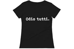 bubbleshirt Tshirt Divertente Donna - Humor Cotone Idea Regalo Divertente Amica Manica Corta Nera dalla S alla XL