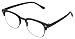 Faddish Clubmaster Unisex Sunglasses (Bo55Mbtcm_50_Transparent) RS.273.00