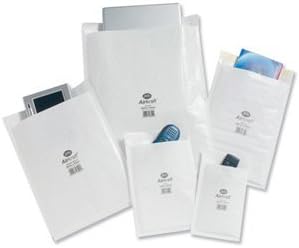 JiffyAirkraft Postal Bags Bubble-lined Peel and Seal No.2 White 205x245mm Ref JL-AMP-2-10 [Pack 10]