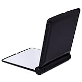 iLory Tragbare Falten Kosmetik Spiegel Mit 8 Helle LED-Lichter, Ultra-dünne Kompakte Reisetasche Make Up Spiegel (Schwarz) - 4