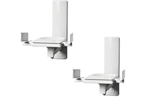 RO&CO BT77 White Paire de Supports muraux pour Enceinte C/Blanc