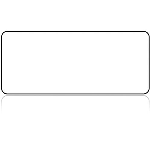 Large gaming mouse pad/mat extended large size mousepad for computer laptop 31.5x11.8x0.15 keyboard pad desk pad with anti-slip rubber base rectangle mouse pad mat-white