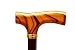 Produktbild Gehstock Cannes Fayet 1909 Legendäres Ausziehbarer Gehhilfe Wanderstock Krückstock, Natürlichem Holz Handgriff mit einer 100 Jahre Tradition, Aus Ultraleichtem Aluminium mit Drehbar und Bodenstütze