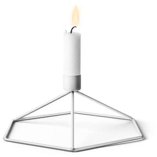 Menu 4767639 Tisch-Kerzenhalter POV, 8 x 21 x 18,5 cm, weiß