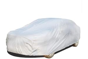 Toygogo Bâche pour Voiture SUV Exterieur Impermeable Argent Housse de Protection SUV Étanche Couverture - M