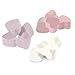 12 x Rose, Lavender & Snowmusk Scented Bath Hearts Fizzers Mini Bombs 10g Each