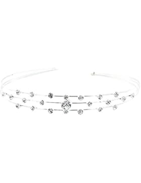 Hochzeit Braut Brautjungfer Blumenmädchen 3 Zeile Krone Stirnband Tiara
