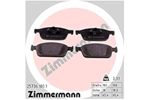 ZIMMERMANN Bremsbeläge für FORD FOCUS 3 2.0 ST KUGA 2 mit 320mm Scheiben vorne