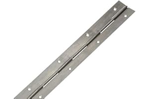 KOTARBAU® Bisagra de piano para fijar tapas y puertas, 31mm x 50 cm, Resistente bisagra con agujeros de montaje, Sin recubrimiento, Divisible, Cortable, Bisagra Continua para muebles