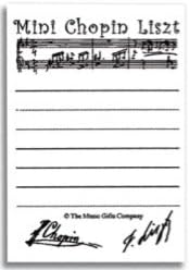 Mini Chopin Liszt White Sticky Notes