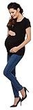 Zeta Ville – Damen Zweilagiges Still T-Shirt Top für Schwangere Kurzarm – 790c - 5