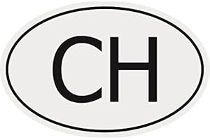 U24 Adesivo per targa auto CH = Svizzera