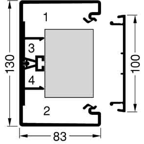 Preisvergleich Produktbild Tehalit Brüstungskanal-UT BR 701301 rws