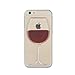 Produktbild Tailcas® 3D Fließen Flüssig Rot Wein Trinkglas Hülle für iPhone 5/5S Transparent Hart Plastic Kreative Fließen Flüssig Rot Wein Trinkglas Case Cover Hülle Tasche Handytasche Rückseite Tasche Schutzhülle für iPhone 5/5S