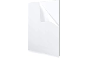 TSKDKIT Acrylic Discs A4 Acrylic Sheets Plexiglass Sheets Plastic Plate Transparent Plastic Plates for Signs, Crafts, Project Exhibition
