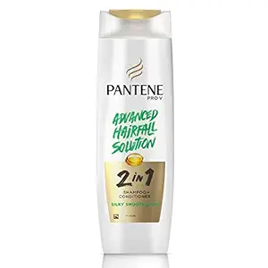 Pantene Advanced Hairfall Solution, 2in1 Anti-Hairfall Silky Smooth Shampoo & Conditioner for Women, 340ML