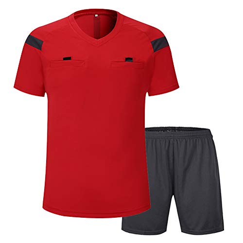 Shinestone - Maillot d'arbitre de football à manches courtes .