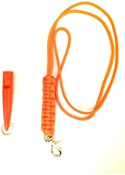 Acme 211.5 Dog Whistle & Lanyard with Cobra Stitch Knot 3mm in Orange