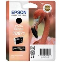Epson T0871 Cartouche d'encre d'origine UltraChrome Hi-Gloss2 Noire Photo