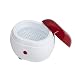 Produktbild Funnyrunstore Tragbare Ultraschall Waschmaschine Haushalt Schmuck Linsen Uhren Zahnprothesen Reinigung Maschine Waschmaschine Reiniger Reinigungsbox (Farbe: Rot & Weiß)