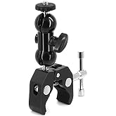 Ayex Dual Ball Heads Magic Arm + Super Crab Clamp Kelep&ccedil;e