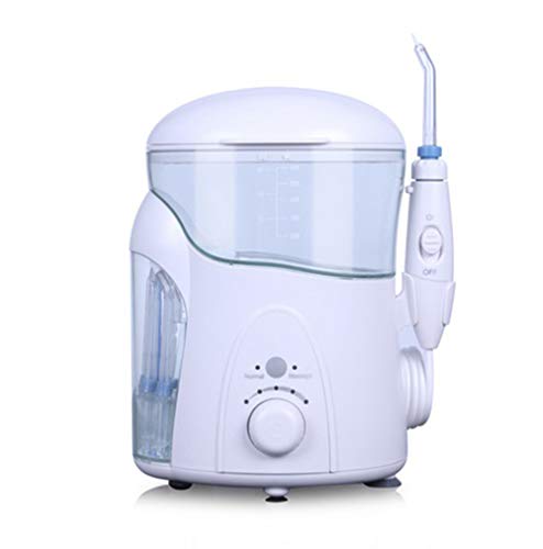 Preisvergleich Produktbild Bblank Munddusche Elektrische IPX7 Wasserdichter Wiederaufladbaren Dental Wasserstrahl Mit 3 Modi und 7 Düsen Für Die Zahnpflege Großem 600 Ml Wassertank,White