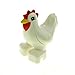 Produktbild 1 x Lego Duplo Tier Huhn weiß rot Henne Hahn Bauernhof neue Form 10617 87320 pb01