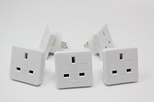 DabbersIT UK to US Travel Adaptor - Converts UK Plug to US Sockets. For USA, Canada, Full country list supplied in description (Pack of 5)
