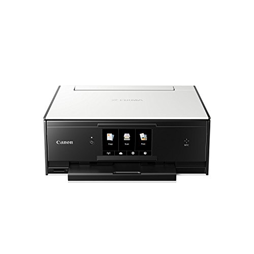 Canon PIXMA TS9050 All-In-One Inkjet Printer - White (Canon Printer + XL Compatible Ink Bundle)
