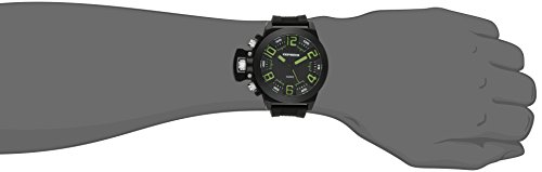 Cepheus Men's Quartz Watch with Black Dial Analogue Display and Black Silicone Strap CP901-622D