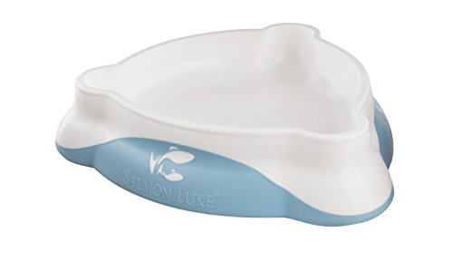 Toddler Training Bowl (x2) for Self-Feeding - "me-feed-me" by Salmon Luke (Pack of 2, Blue)