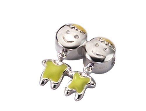 Kinderschmuck Anhänger Sternzeichen Zwilling aus 925 Sterlingsilber inkl. Edelstahlkette in schönem Geschenkbeutel