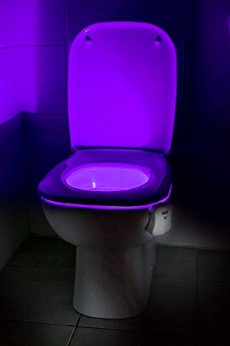 Preisvergleich Produktbild Auraglow LED Toilette Nachtlicht mit Farbänderung und Bewegungssensor Toilettenlicht Üben Töpfchen