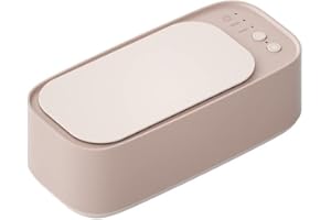 BOOCOOBERG Ultrasonic Jewelry Cleaner High Capacity Cleaning Eyeglasses Machine Low Noise Ultrasonic Machine for Jewelry,Ring,Necklace, Silver, Watches (Pink)