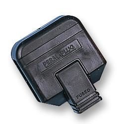 PERMAPLUG - Heavy Duty UK Mains Plug with 13A Fuse, Black