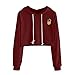 Produktbild ABsoar Sweatshirt Damen Hoodies Kapuzenpullover Applikationen Langarmshirt Pullover Pinapple Drucken Bluse Oberseiten Sportshirt Strickpullover