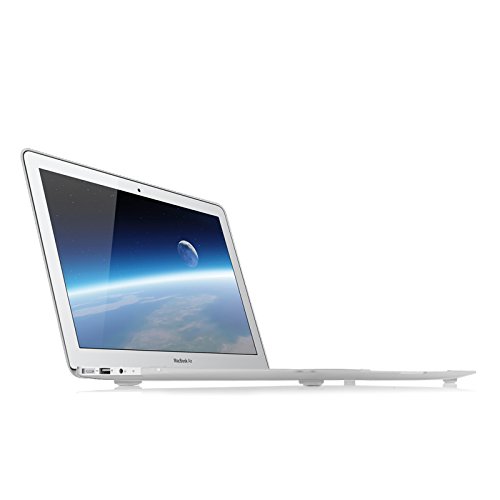 JAMMYLIZARD | Shell Cover für [ MacBook Air 13.3″ A1369 / A1466 ] Zweiteilige Gummierte Hülle, KLAR / MILCHIG Matt - 2