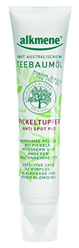 alkmene Teebaumöl Tupfer Tea Tree Oil Melaleuca Anti Pickel & Akne Creme, 3er Pack (3 x 15 ml)