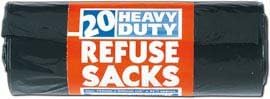 Black Refuse Sack (20)
