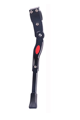 Fahrrad Ständer Seitenständer Fahrradständer Hinterbauständer Universal Aluminiun Gummi Schwarz Weiß