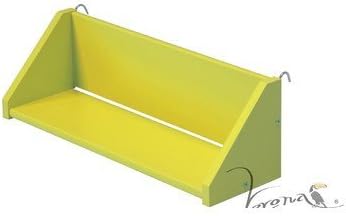Design Vicenza Goro Large Reversible Clip On Shelf in Lime, Wood, 20x59x20 cm