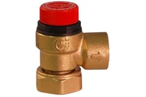 CALEFFI Cylinder 6 BAR Pressure Relief Valve with Loose NUT Connection (3/4" to1/2")